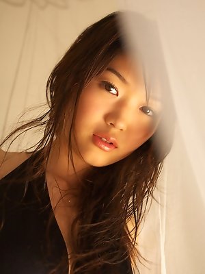 Noriko Kijima Asian in fishnets has such a good to be slapped ass